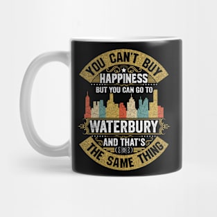 Waterbury City Connecticut State USA Flag Native American Mug